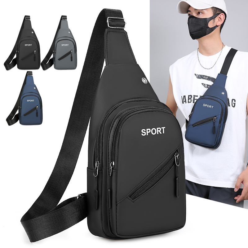 Hydration Pack Outdoor - Men Sports Sling Chest Bag, Water‑repellent