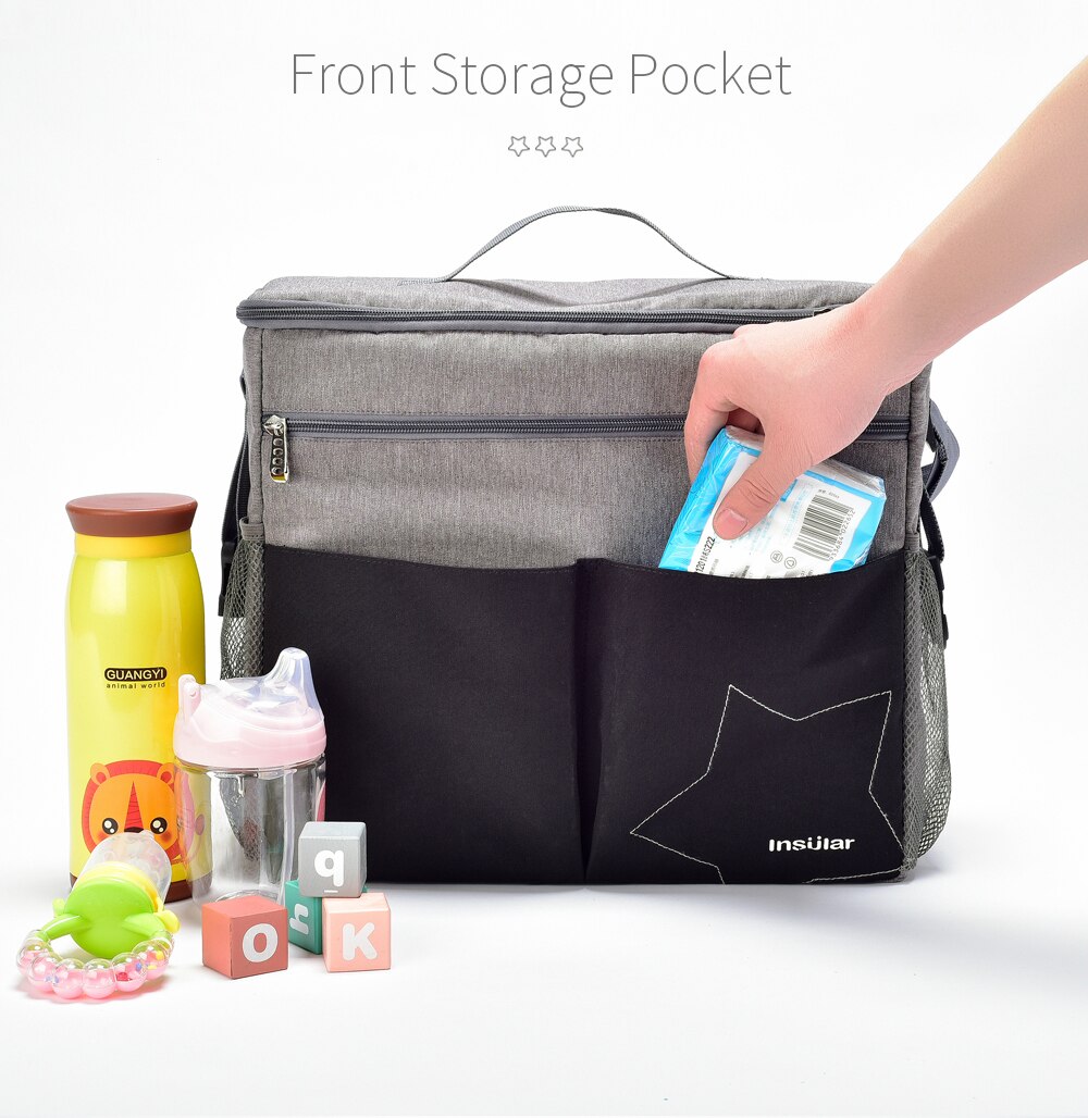 Insular Large Capacity Baby Di - огляд і ціна Backpack Diaper Bag