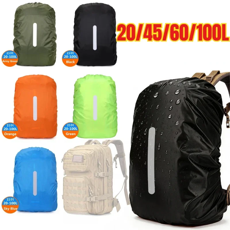 20L-100L Reflective Waterproof - огляд і ціна Rain Cover Backpack