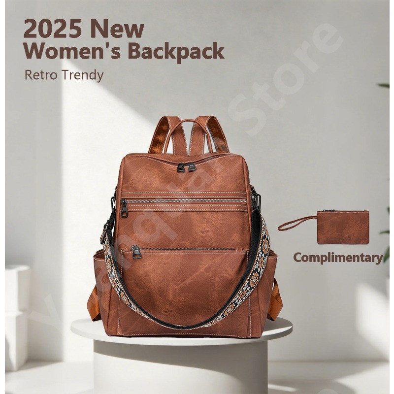 2026 New Women's PU Leather Wa - огляд і ціна Travel Backpack Anti Theft